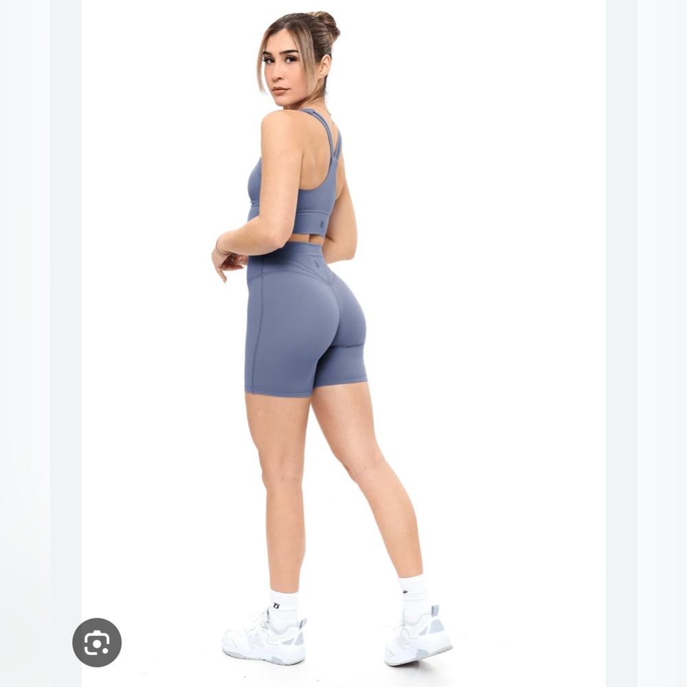BuffBunny Barista Blue Legacy Shorts NWT